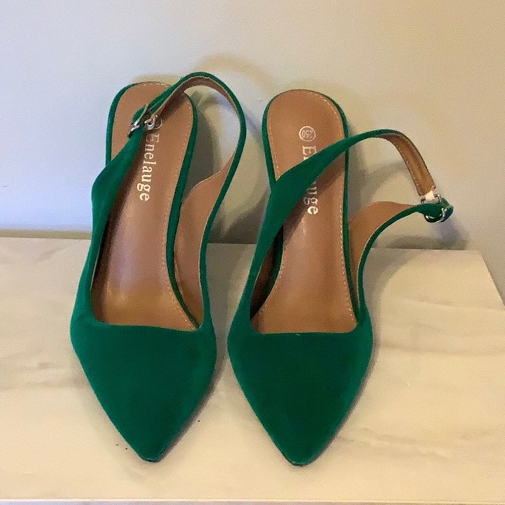 New Enelauge  sling back heels
